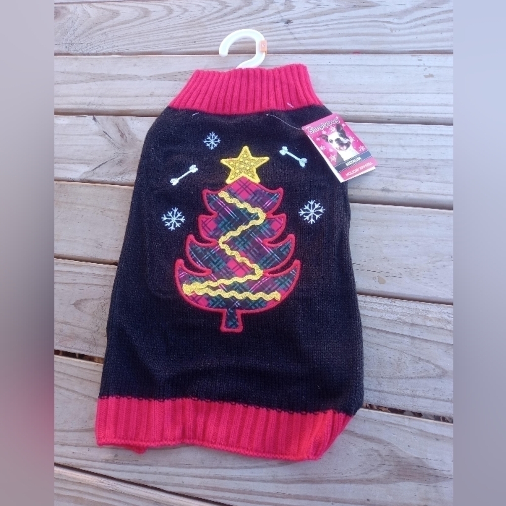 New Christmas Dog Sweater Size Medium M